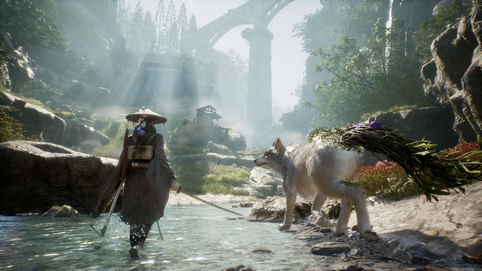 Emma faces a large threat with Koo nearby in official promotional gameplay imagery.